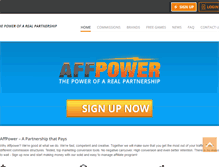 Tablet Screenshot of affpower.com